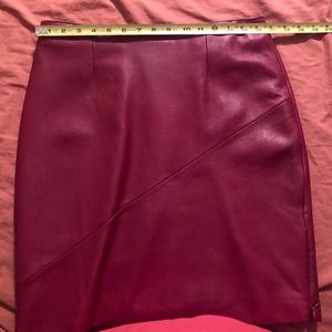 Leather skirt